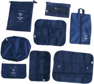 Travel Storage Bag Set 8pcs Luggage Organizer Pouches Waterproof Suitcase Packing Bags Light for Sorting