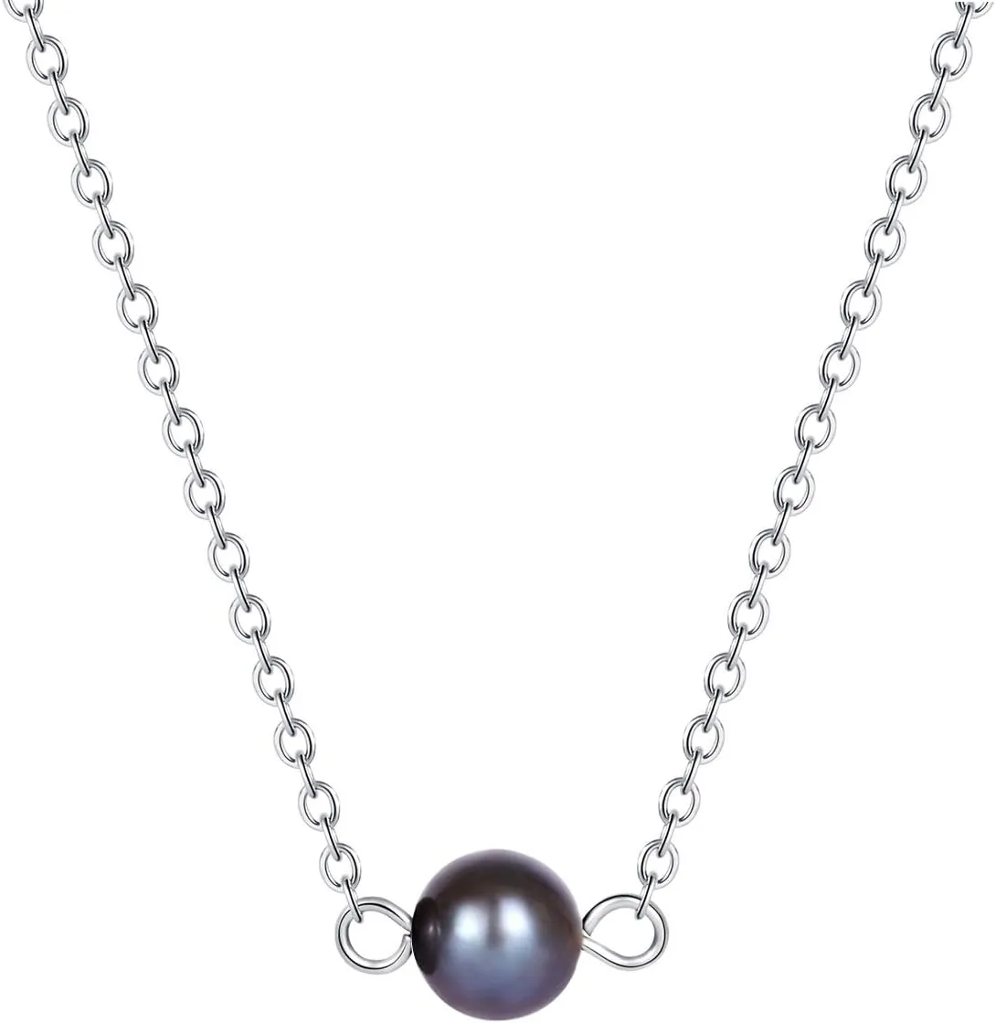Turquoise or Pearl Bar Choker Necklace Pearl or Turquoise Beads Necklace Jewelry for Women