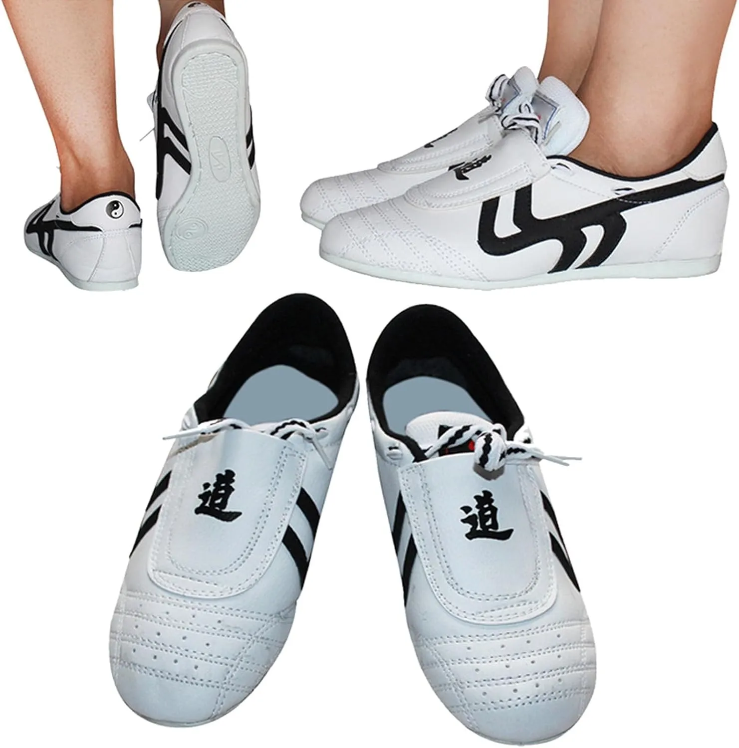 Unisex Taekwondo Shoes Slip On Boxing Karate Training Shoes Lace Up Low Top Taekwondo Boxing Karate Sneakers