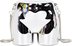 URLECHS Women Mini Fashion Acrylic Chain Shoulder Bag Clutches Evening Bag