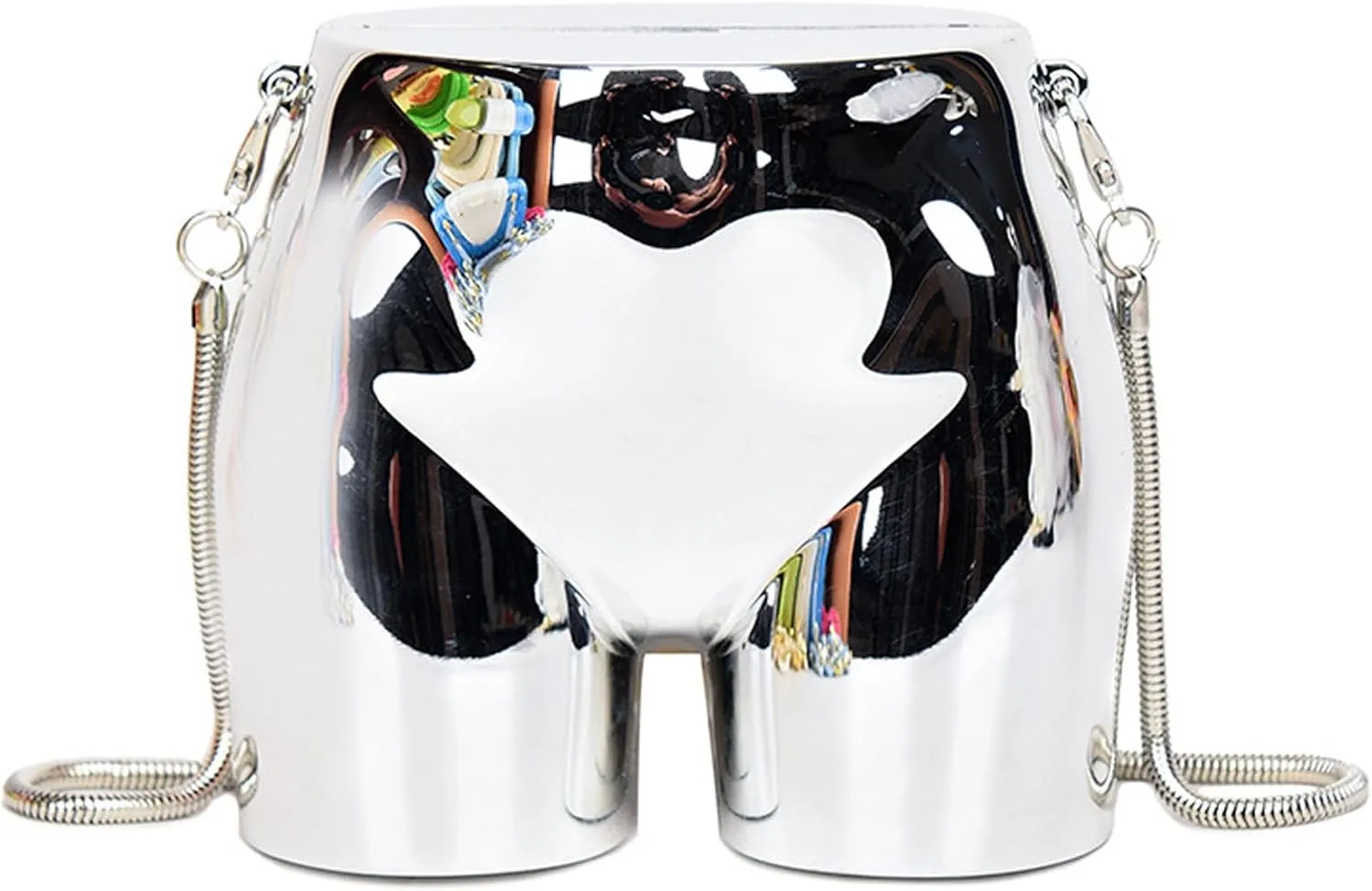 URLECHS Women Mini Fashion Acrylic Chain Shoulder Bag Clutches Evening Bag