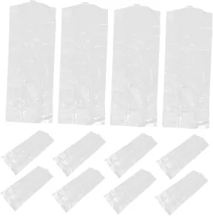 VALICLUD 30Pcs Clear Garment Bags for Clothes Transparent Suit Covers for Closet Storage Reusable Clothing Protectors for Coats Dresses and Uniforms