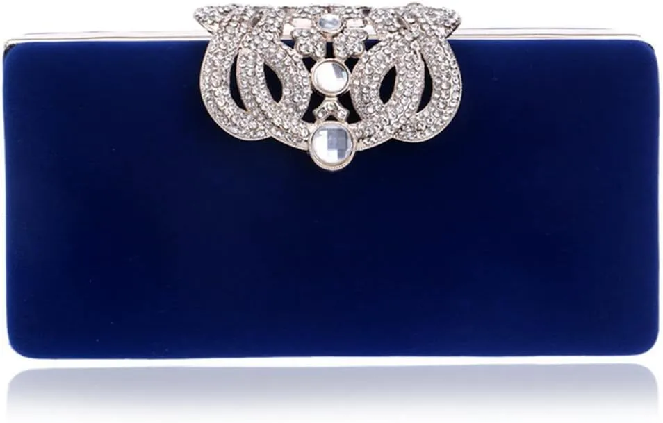Velvet Women Evening Bags Diamonds Daily Clutches Party Small Handbags Purse