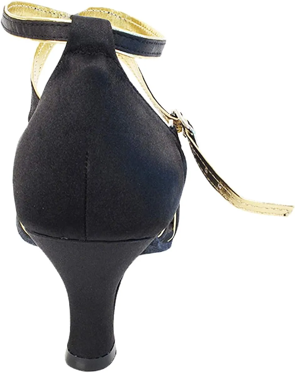 Very Fine Dance Shoes (Bundle of 5) Women's Salsa Ballroom Tango Wedding Dance Shoes Sera7043EB 2.5" Heel