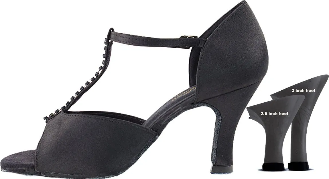 Very Fine Women Ballroom Dance Shoes Tango Wedding Salsa Shoes 1609EB Stone Comfortable Dance Shoes 2.5"[Bundle of 5]