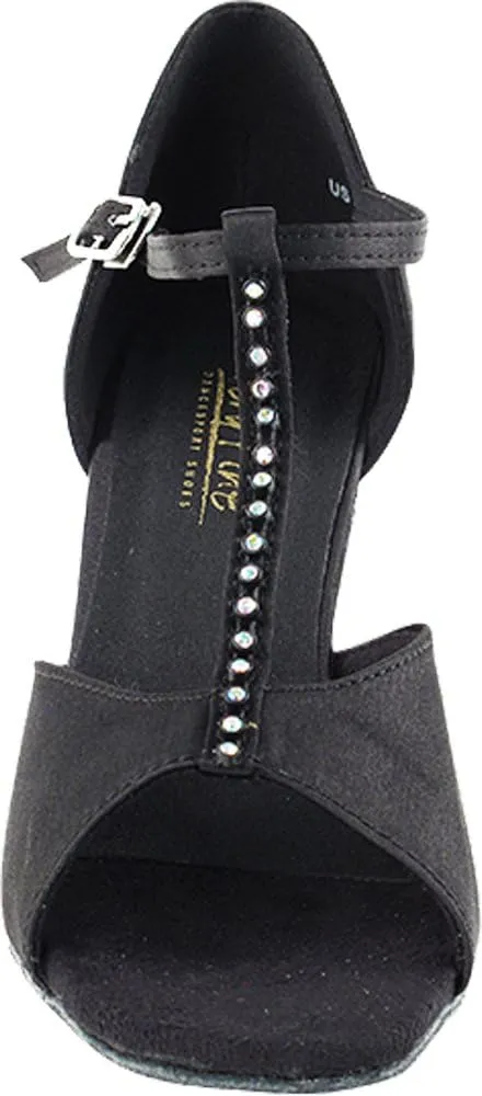 Very Fine Women Ballroom Dance Shoes Tango Wedding Salsa Shoes 1609EB Stone Comfortable Dance Shoes 2.5"[Bundle of 5]