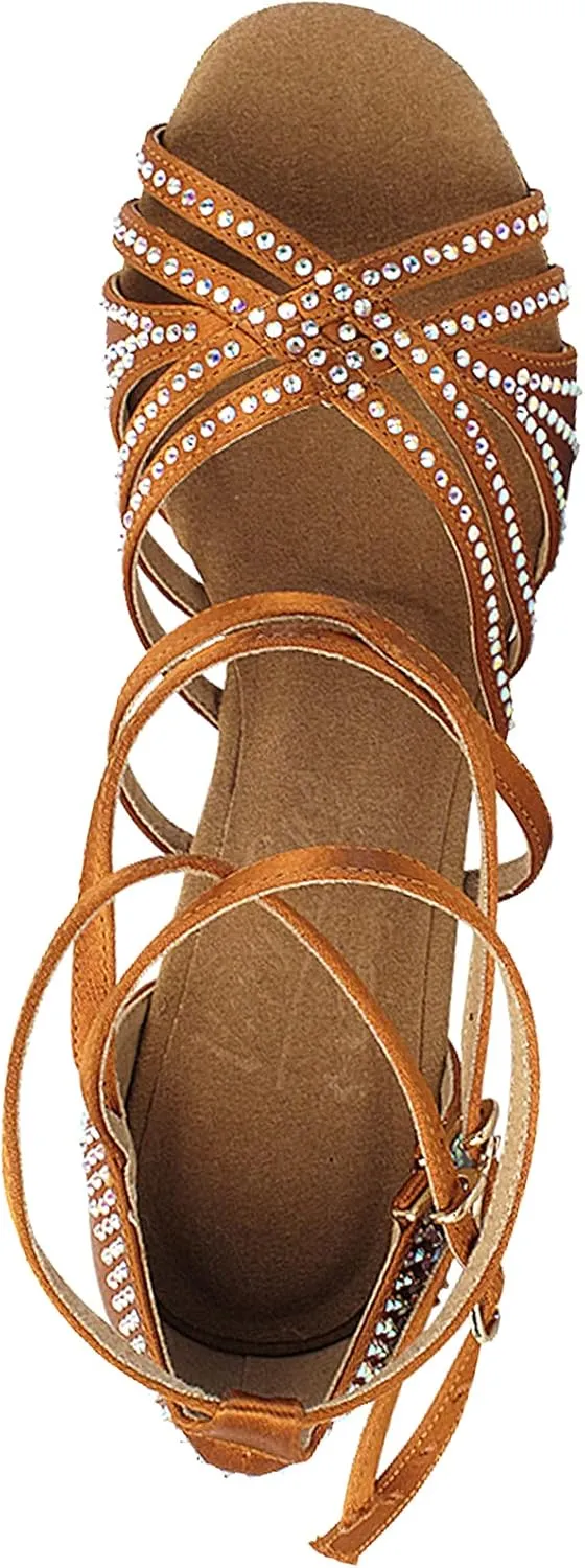 Very Fine Women's Ballroom Dance Shoes Tango Wedding Salsa Shoes S1006CCEB Comfortable Dance Shoes 3" [Bundle of 5]