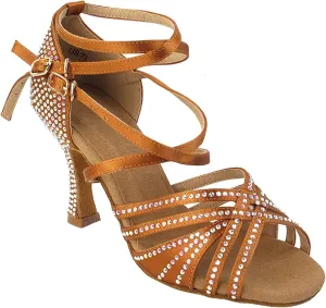 Very Fine Women's Ballroom Dance Shoes Tango Wedding Salsa Shoes S1006CCEB Comfortable Dance Shoes 3" [Bundle of 5]