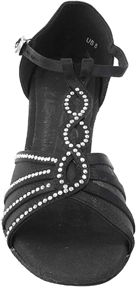 Very Fine Women's Ballroom Dance Shoes Tango Wedding Salsa Shoes S1009CCEB Comfortable Dance Shoes 3" [Bundle of 5]