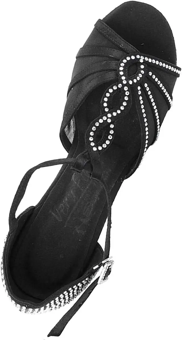 Very Fine Women's Ballroom Dance Shoes Tango Wedding Salsa Shoes S1009CCEB Comfortable Dance Shoes 3" [Bundle of 5]