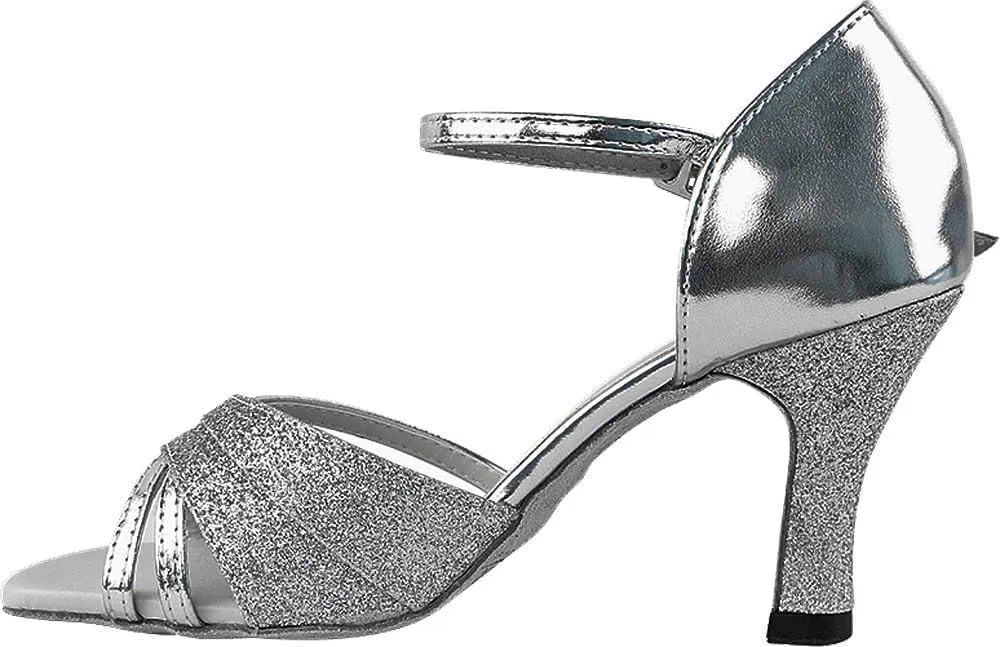 Very Fine Women's Ballroom Dance Shoes Tango Wedding Salsa Shoes Sera1606EB Comfortable Dance Shoes 2.5"[Bundle of 5]