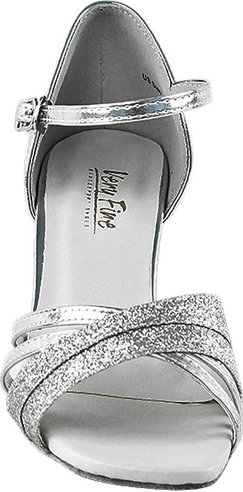 Very Fine Women's Ballroom Dance Shoes Tango Wedding Salsa Shoes Sera1606EB Comfortable Dance Shoes 2.5"[Bundle of 5]