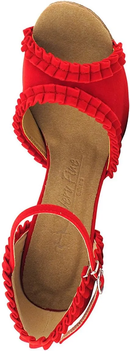 Very Fine Women's Ballroom Dance Shoes Tango Wedding Salsa Shoes Sera7001EB Comfortable Dance Shoes 3" [Bundle of 5]