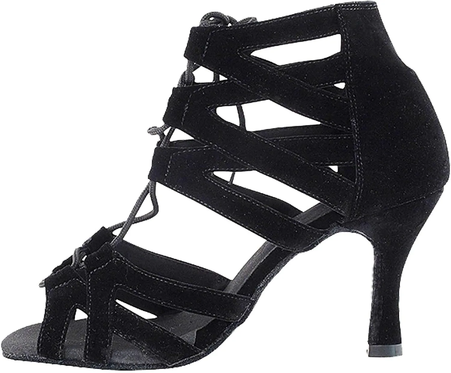 Very Fine Women's Ballroom Dance Shoes Tango Wedding Salsa Shoes Sera7038EB Comfortable Dance Shoes 2.5" [Bundle of 5]