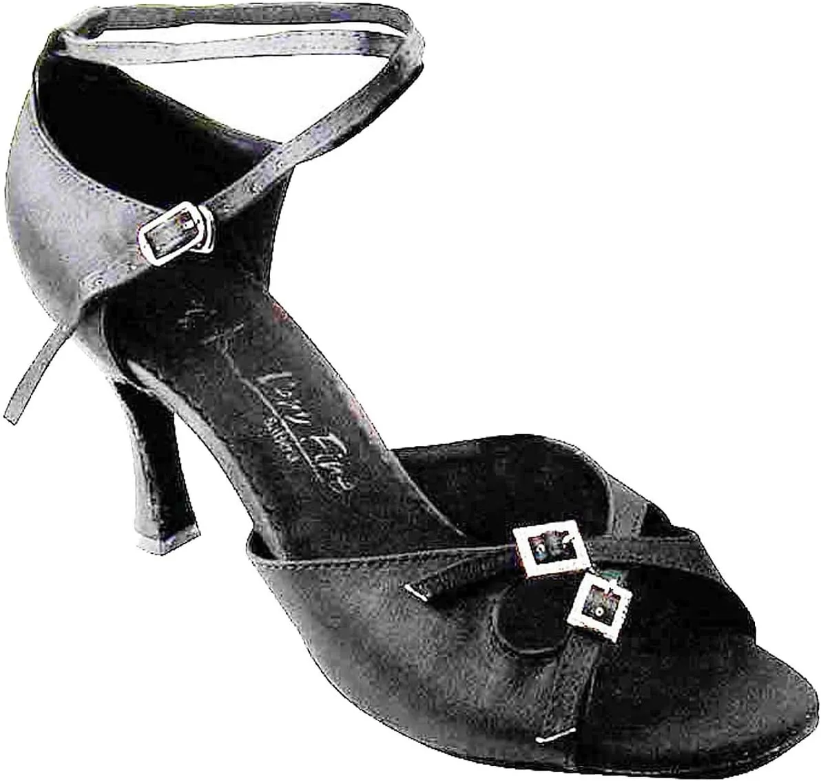 Very Fine Women's Black Ballroom Tango Wedding Party Salsa Dance Shoe Sera Dance Shoes (Bundle of 4)- Various Styles
