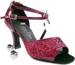 Very Fine Women's Salsa Ballroom Tango Dance Shoes 1659 Bundle with Dance Shoe Heel Protectors 3" Heel