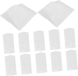 VOSAREA 30Pcs Transparent Clothes Dust Bags Clear Garment Storage Covers for Dresses Coats and Suits for Closet Organization Dry Cleaning and Travel Protection