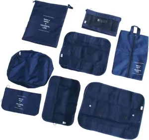 Waterproof Travel Kit 8 Pcs Luggage Storage Pouches Suitcase Organizer Pouches for Clothes Compact Sturdy