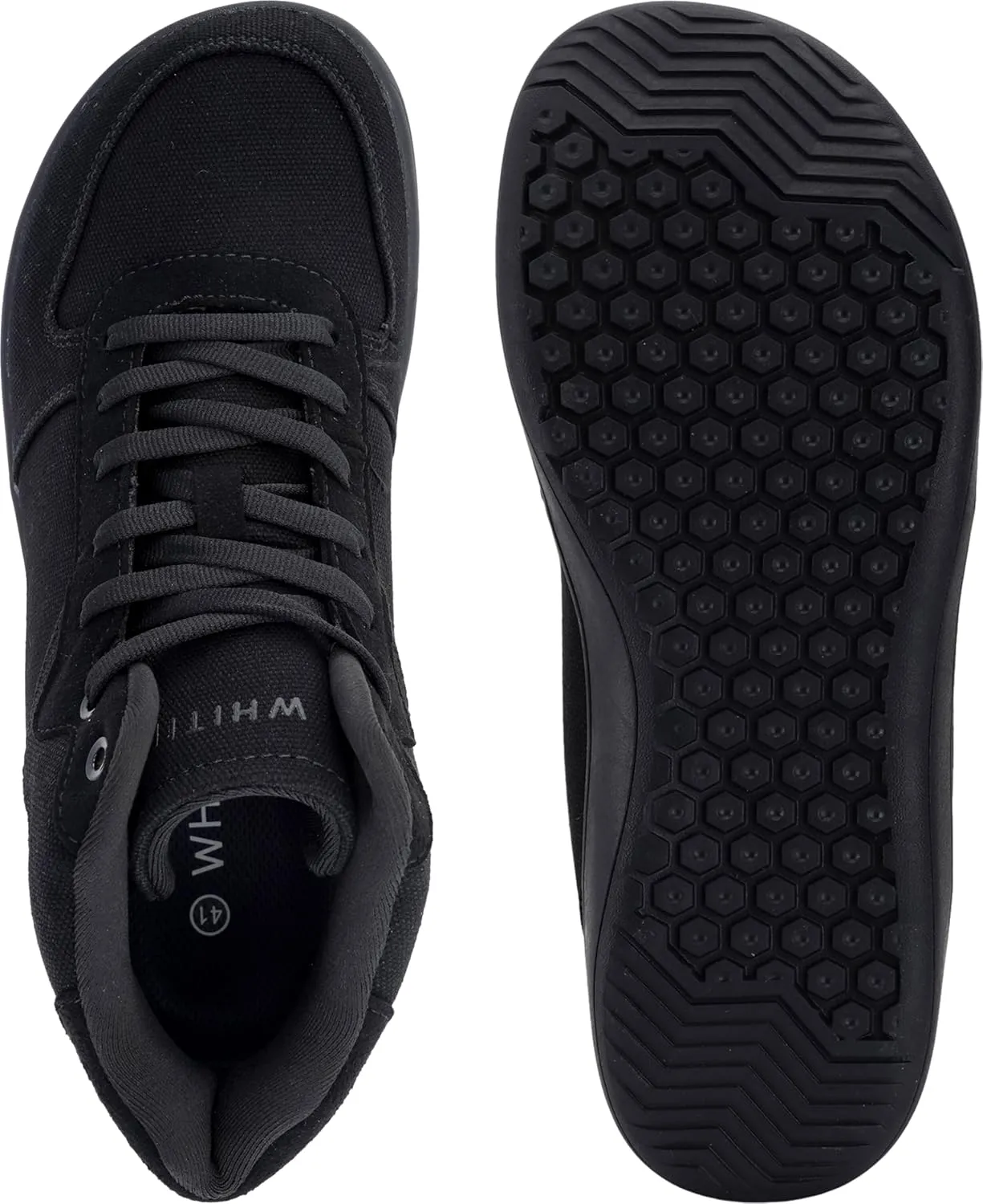 WHITIN Men's Canvas Minimalist Barefoot Shoes   Wide Toe Box   Zero Drop