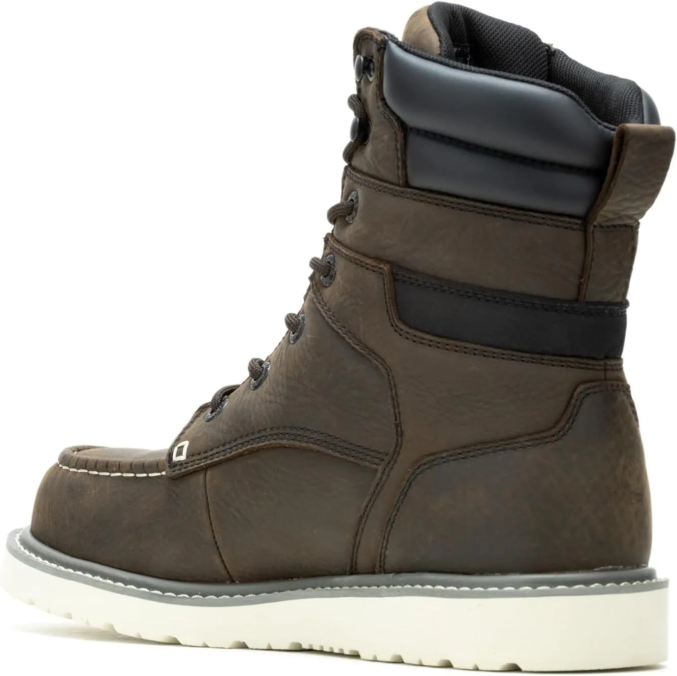 WOLVERINE Men's Trade Wedge Waterproof Steel Toe 8" Construction Boot