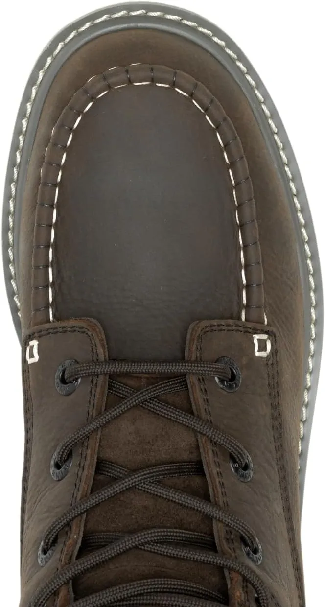 WOLVERINE Men's Trade Wedge Waterproof Steel Toe 8" Construction Boot