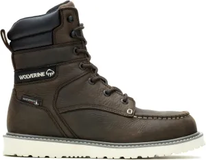 WOLVERINE Men's Trade Wedge Waterproof Steel Toe 8" Construction Boot