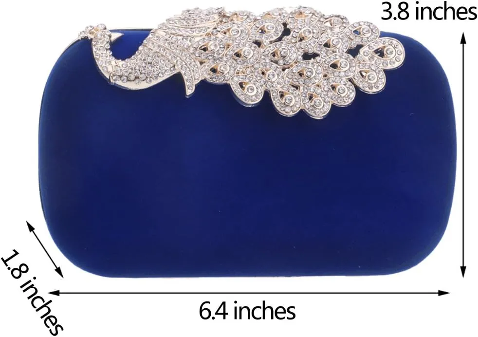 Women Crystal Evening Bag Clutches Purse Chain Wallet Handbag Elegant Party