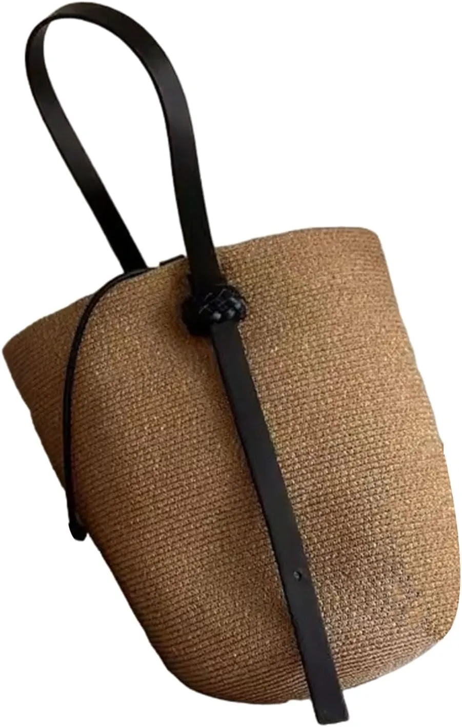 Women Straw Bag Handwoven Shoulder Bag Top Handle Handbag Beach Bag Japanese Styles Bucket Bag Shopping Dating Bag