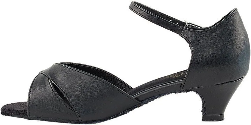Women's Ballroom Dance Shoes Salsa Latin Practice Shoes 6029EB Comfortable-Very Fine 1.3" [Bundle of 5]
