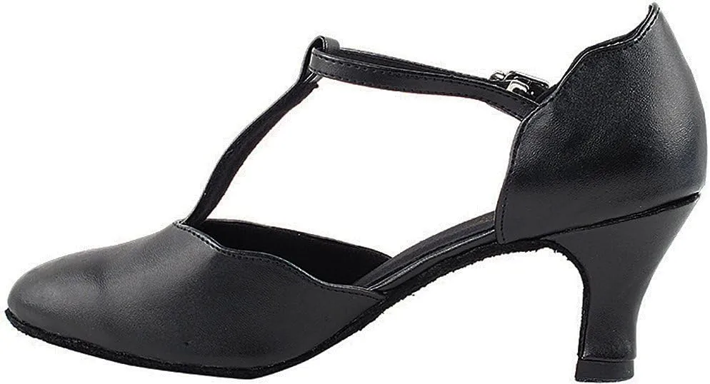 Women's Ballroom Dance Shoes Tango Wedding Salsa Shoes 6819EB Comfortable-Very Fine 2.5" [Bundle of 5]