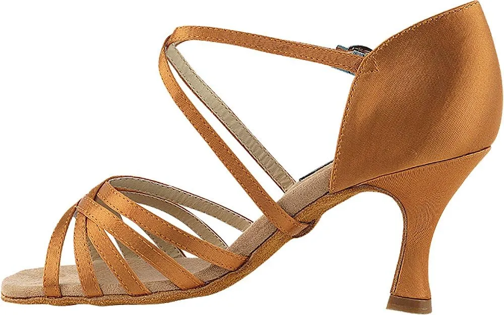 Women's Ballroom Dance Shoes Tango Wedding Salsa Shoes CD2001EB Comfortable-Very Fine 3" [Bundle of 5]