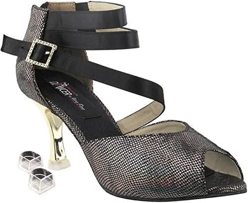 Women's Ballroom Dance Shoes Tango Wedding Salsa Shoes CD3008EB Comfortable-Very Fine 2.5" [Bundle of 5]