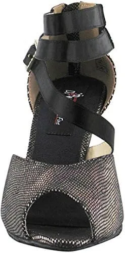 Women's Ballroom Dance Shoes Tango Wedding Salsa Shoes CD3008EB Comfortable-Very Fine 2.5" [Bundle of 5]