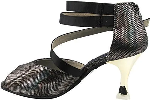 Women's Ballroom Dance Shoes Tango Wedding Salsa Shoes CD3008EB Comfortable-Very Fine 2.5" [Bundle of 5]