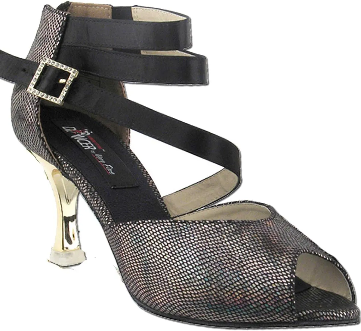 Women's Ballroom Dance Shoes Tango Wedding Salsa Shoes CD3008EB Comfortable-Very Fine 3" [Bundle of 5]