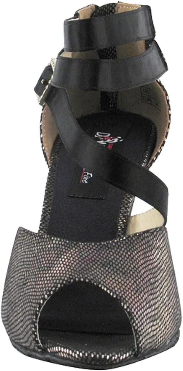 Women's Ballroom Dance Shoes Tango Wedding Salsa Shoes CD3008EB Comfortable-Very Fine 3" [Bundle of 5]