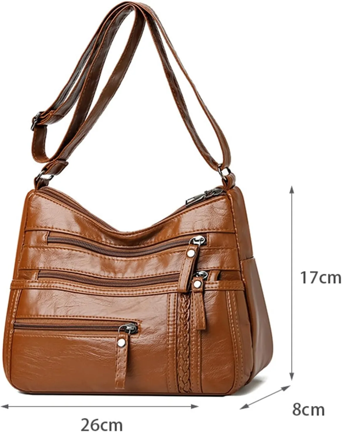Women's Canvas Tote Bags with Zipper Stadium Crossbody Messenger Bags for Concerts Sporting Events Gifts for Mom(Blue)