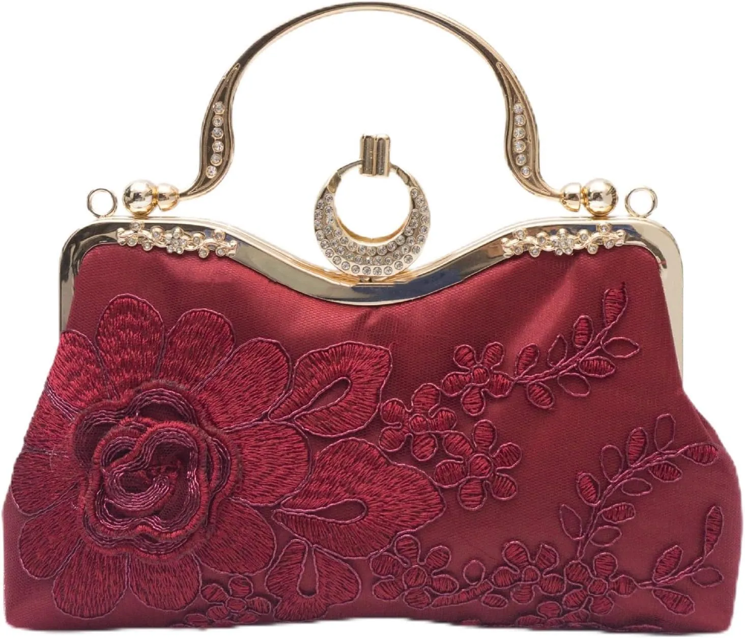 Women's Flower Evening Handbags Bride Bridesmaid Wedding Clutches Prom Cocktail Party Handbags