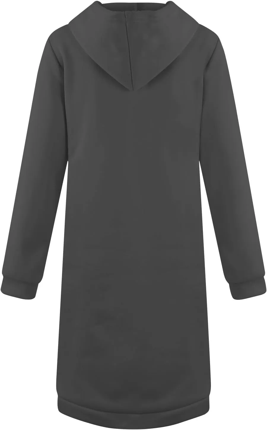 Women's Long Sleeve Long Hooded Open Front Cardigan Jacket With Pockets Casual Lightweight Duster Coat Fall And Winter