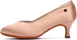 YKXLM Closed Toe Modern Character Shoes for Women Latin Ballroom Dance Shoes Women Party Wedding Pump Shoes,Model KCMD