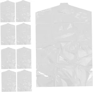 Zerodeko 30Pcs Clear Garment Bags for Suits Coats Dresses Transparent Protective Covers for Closet Storage Lightweight Wardrobe Clothes Bag for Home Office Use
